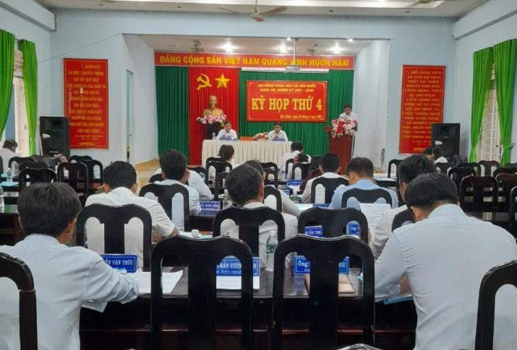 Hội đồng nhân dân xã Hảo Đước, huyện Châu Thành: Tổ chức kỳ họp lần thứ 4, HĐND xã khóa XII, nhiệm kỳ 2021-2026